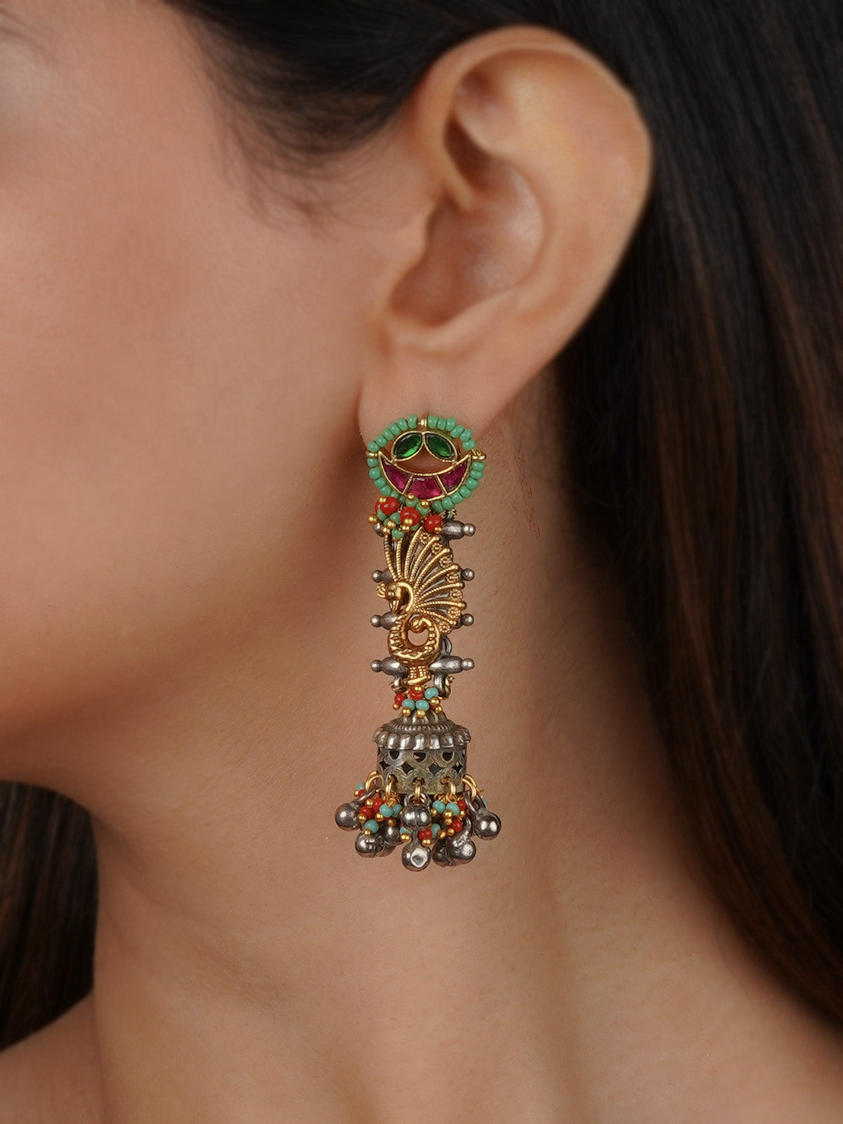 Multicolor Tribal Earrings - EK-SFEAR401M