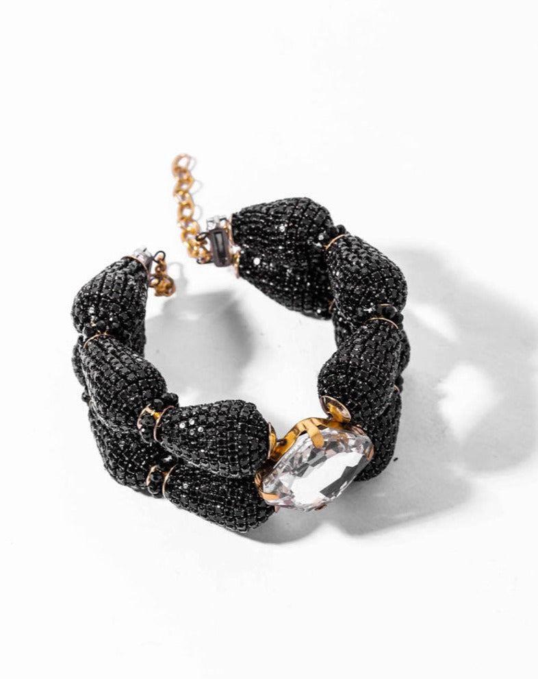 Pyrus Bracelet In Charcoal Black