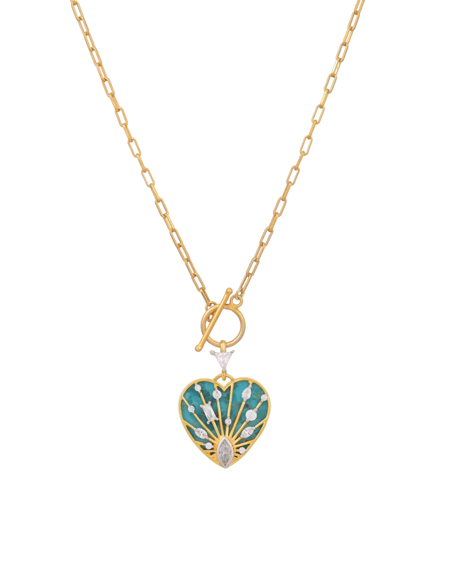Glow Radiance Heart Pendant With Chain