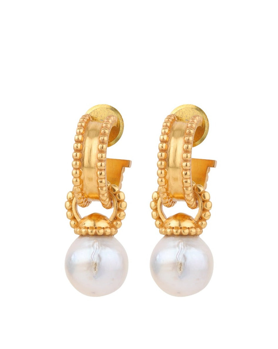 Oyster Baroque Hoops
