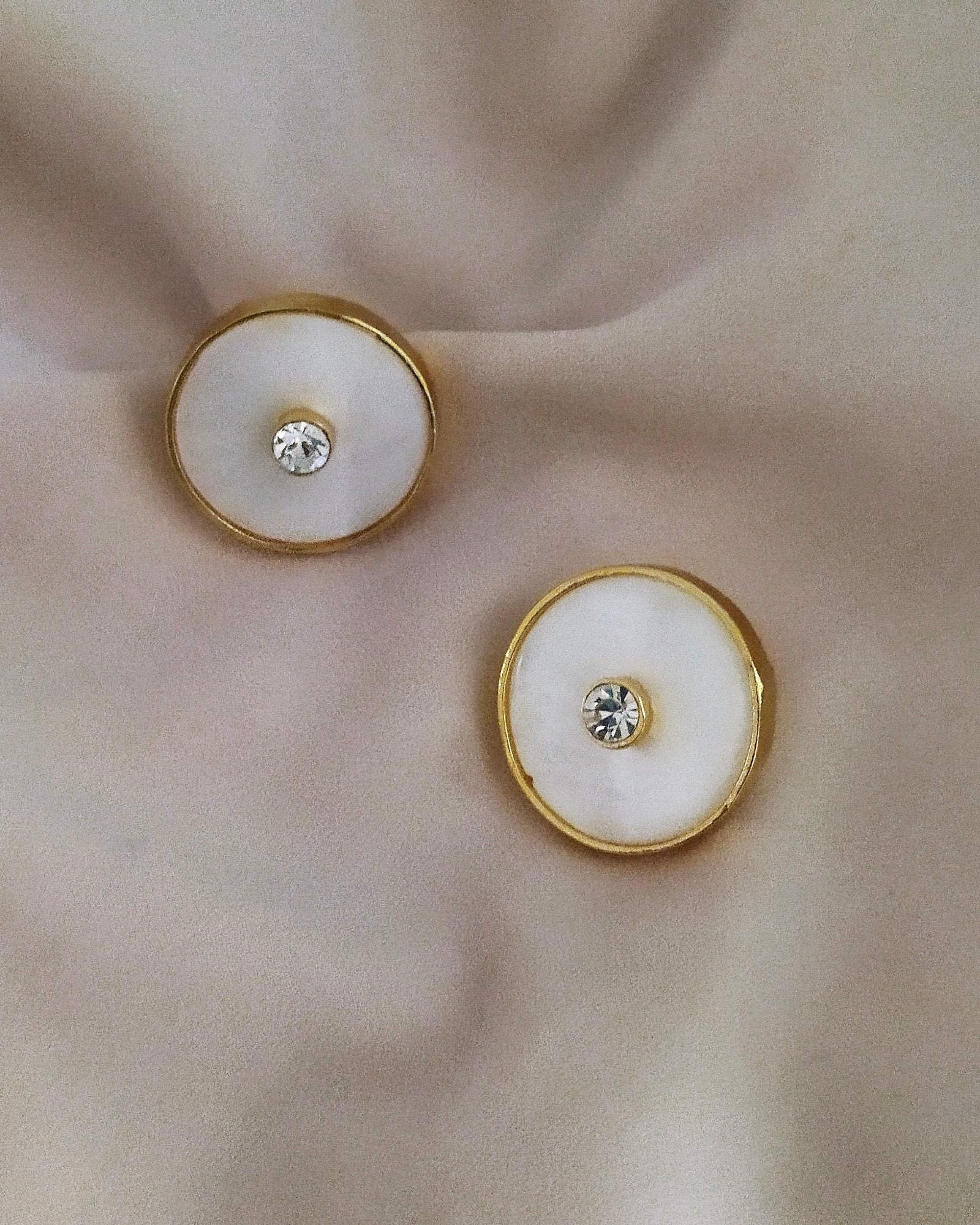 Iraa Mother of Pearl Crystal Studs