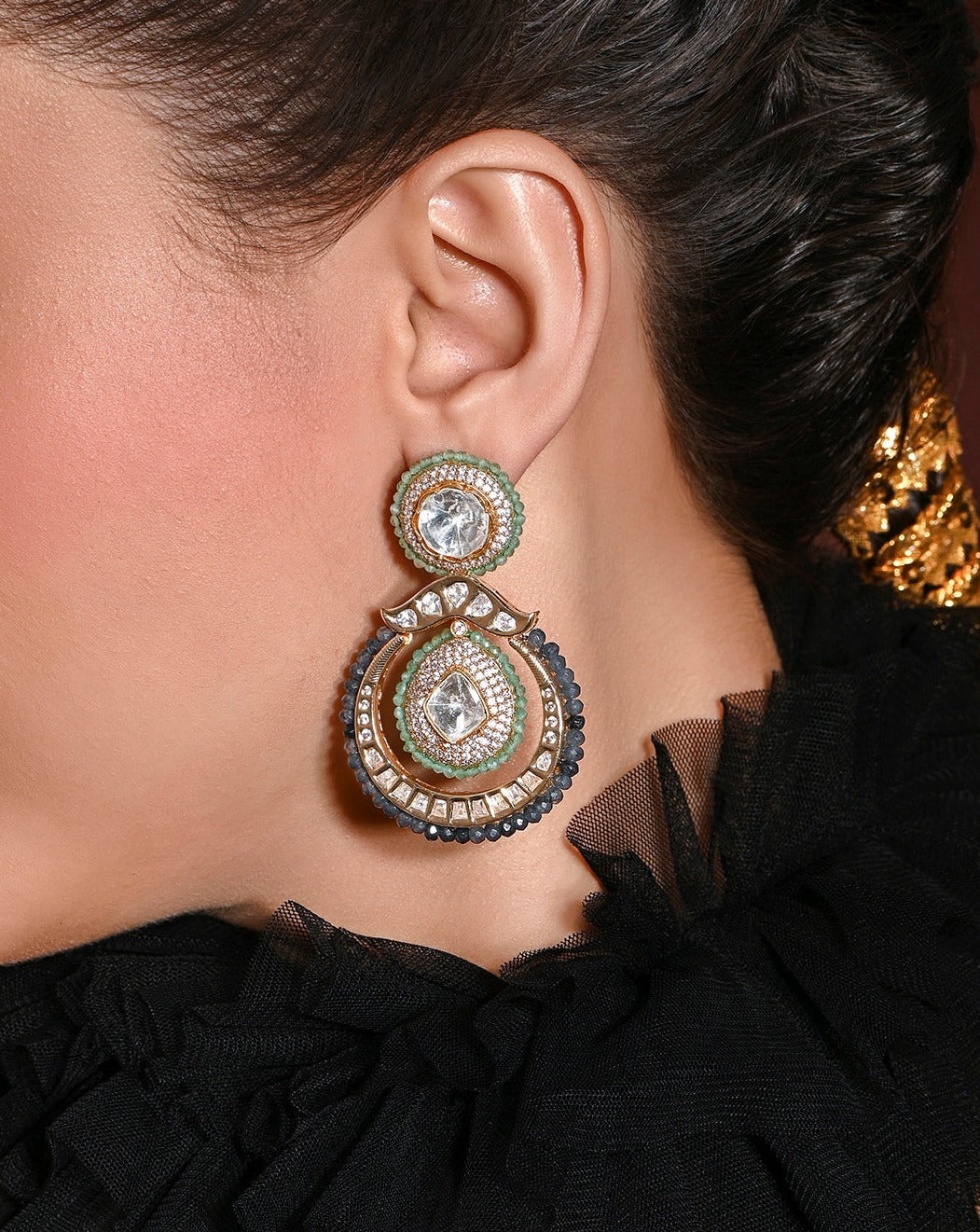 Golden Dangler Earrings