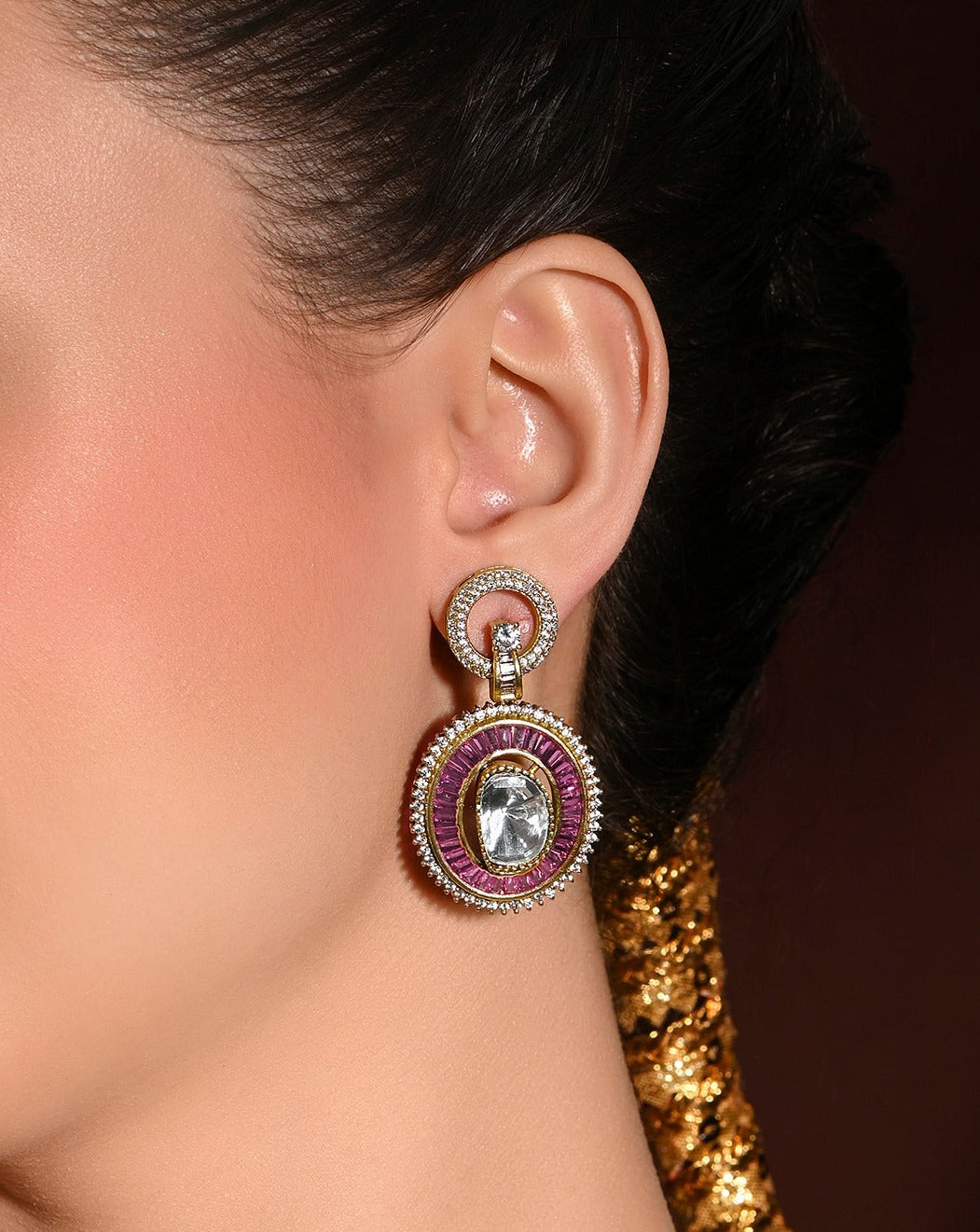 Ravishing Red Dangler Earrings