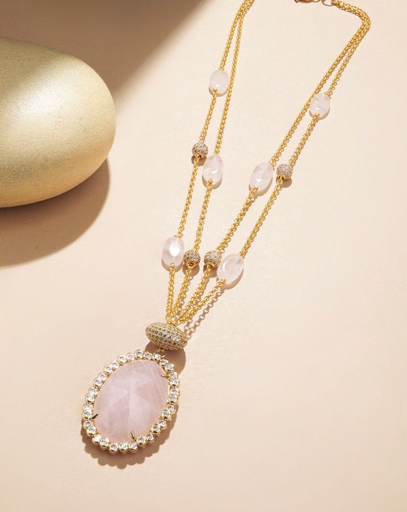 Sun-kissed Quartz Necklace