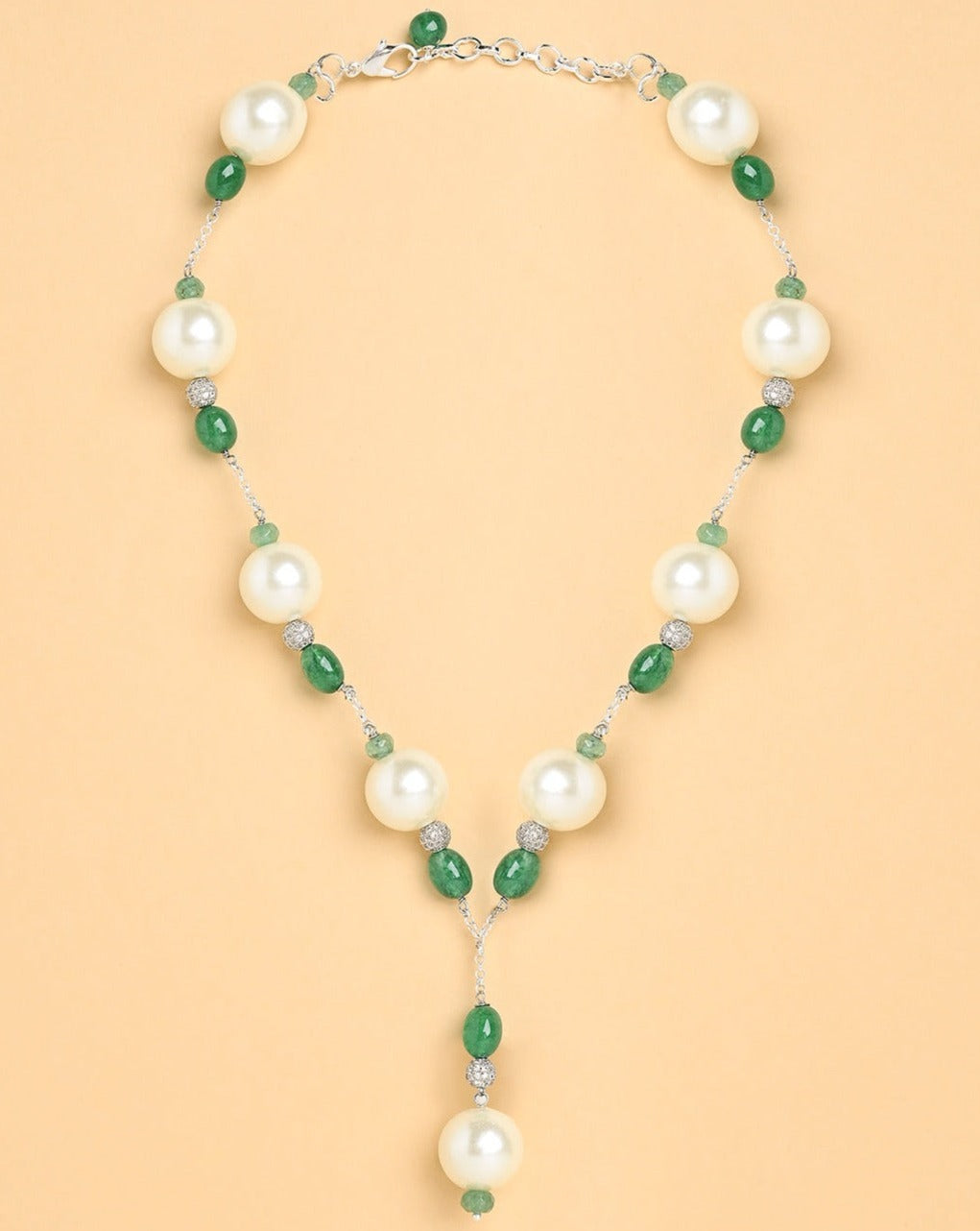 Garden Pearl Lariat Necklace