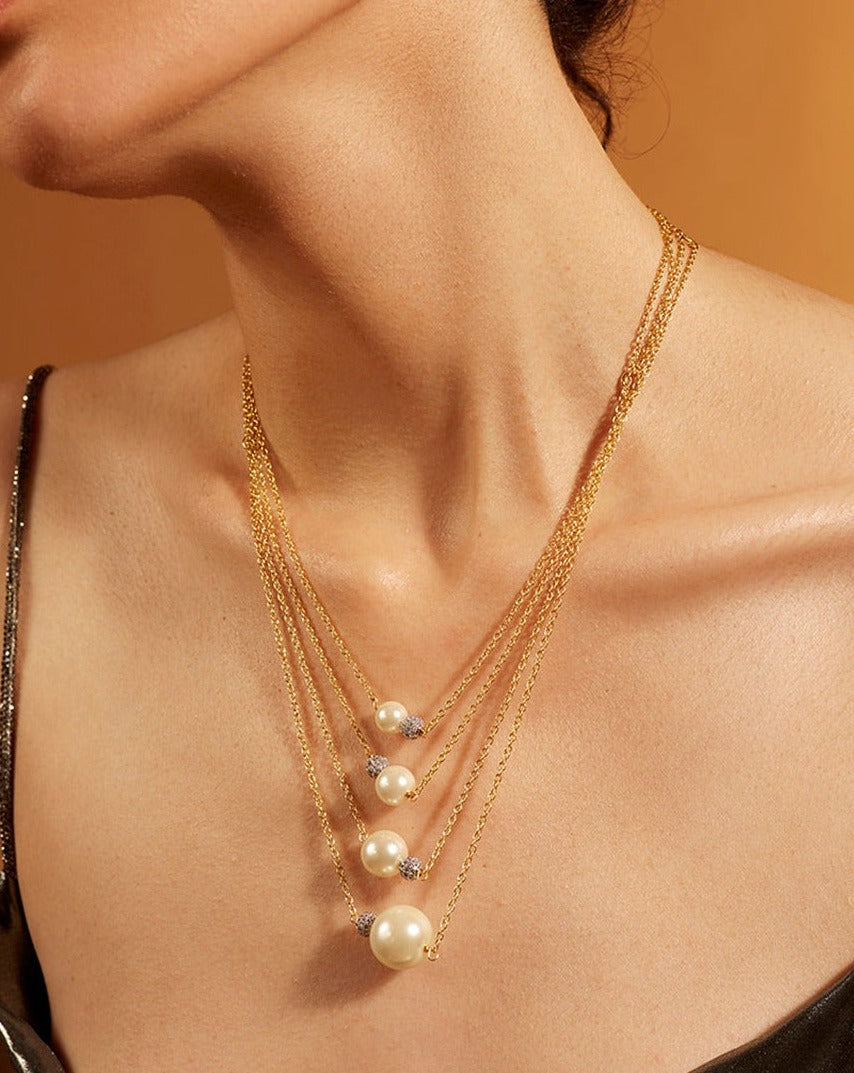 Multi-Layer Pearl Necklace