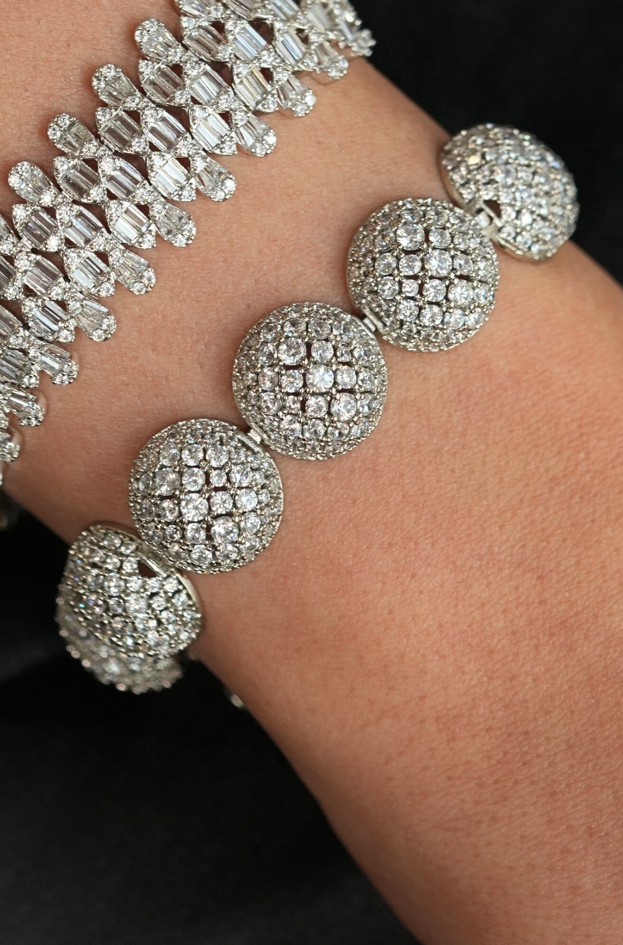 Luxe Dome Silver Bracelet