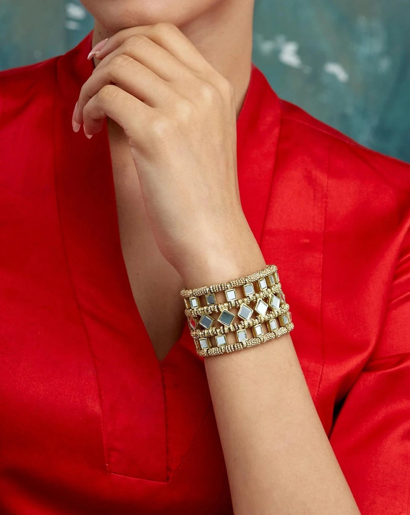 Mirror Gold Falak Mumtaz Bracelet