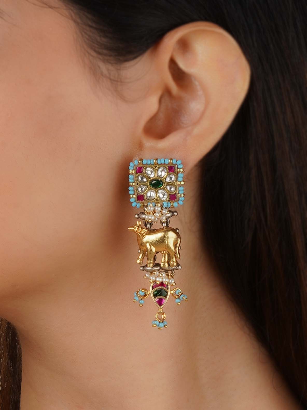 Multicolor Mishr Earrings - MR-E224M