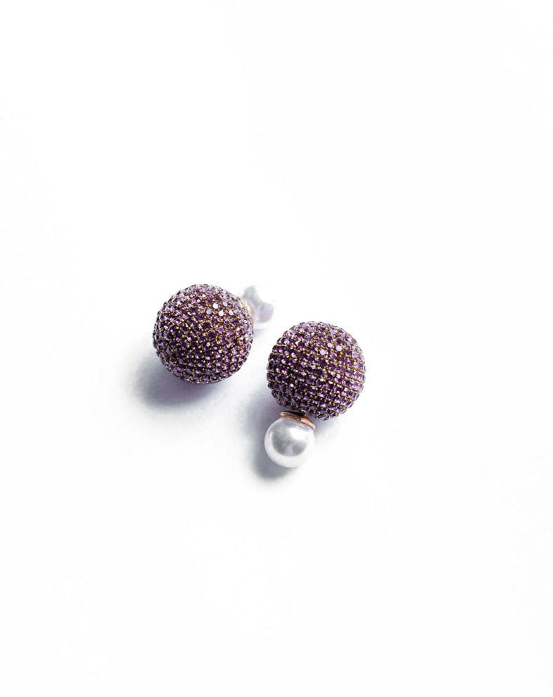 Nano Meteor Earrings In Lilac