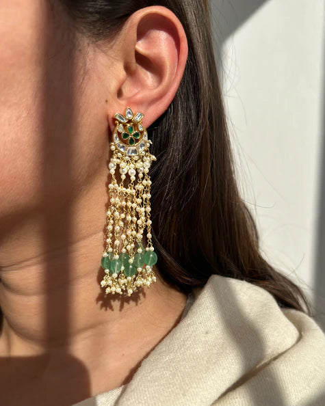 Long Chaandphool earrings