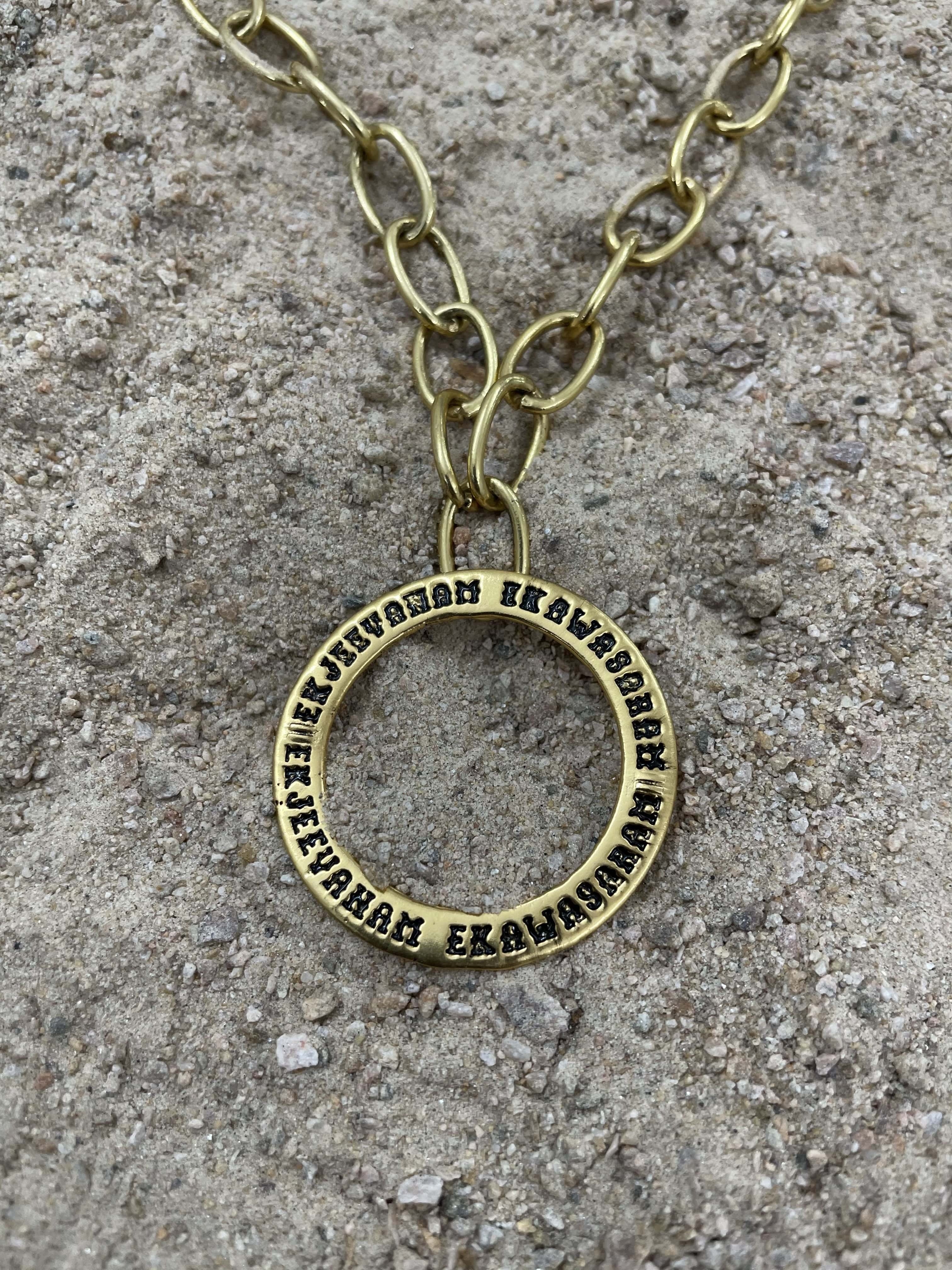 The Big Circle of Life Line Chain Pendant