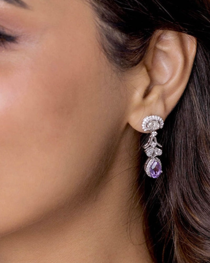 Meira Amethyst Earrings
