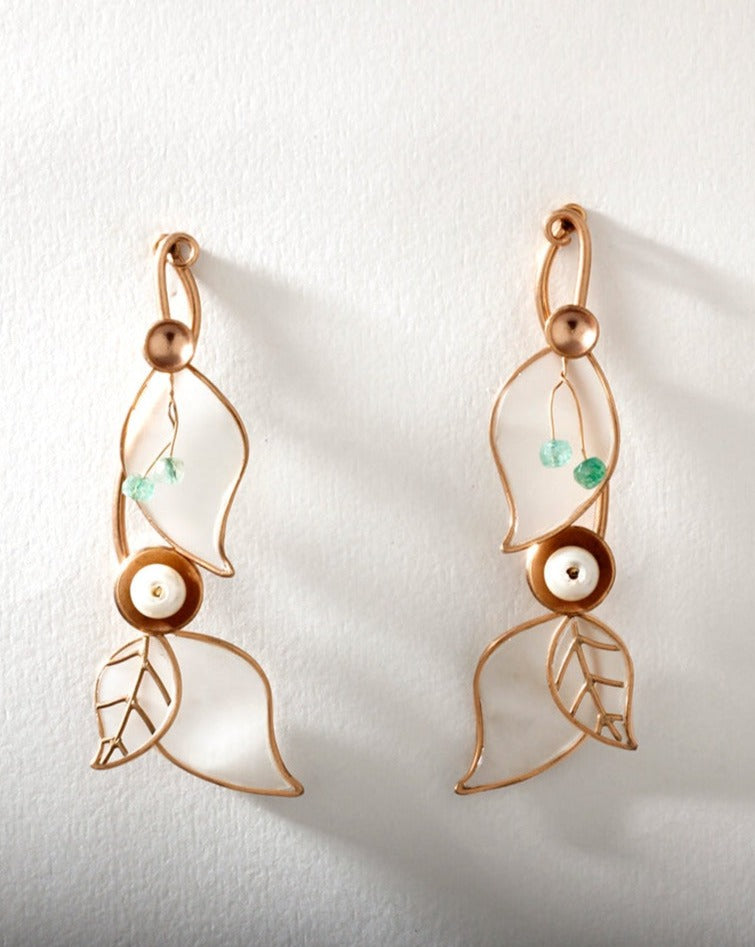 Branch Out Earrings - Emerald