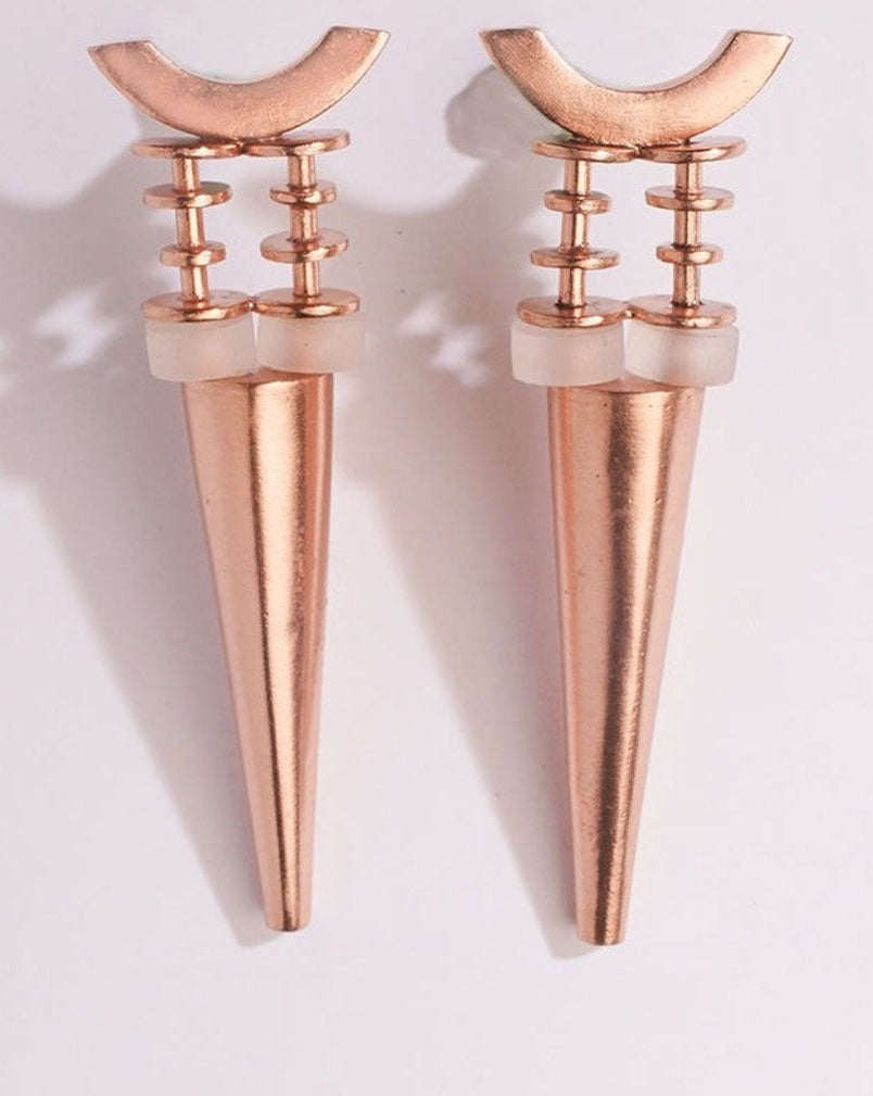 Piercing Dawn Gold Plated Small Spike Earrings