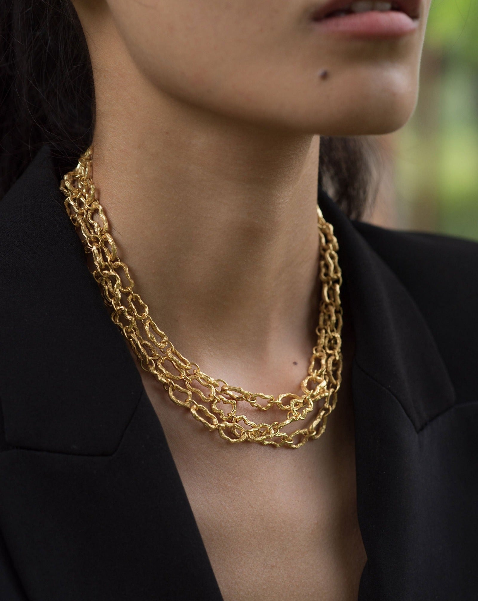 Textured Chain Necklace