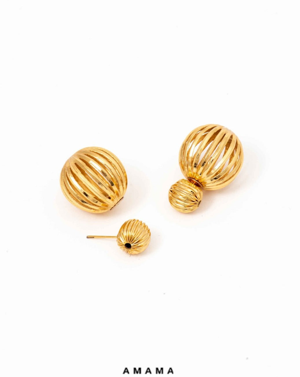 amama gold earrings