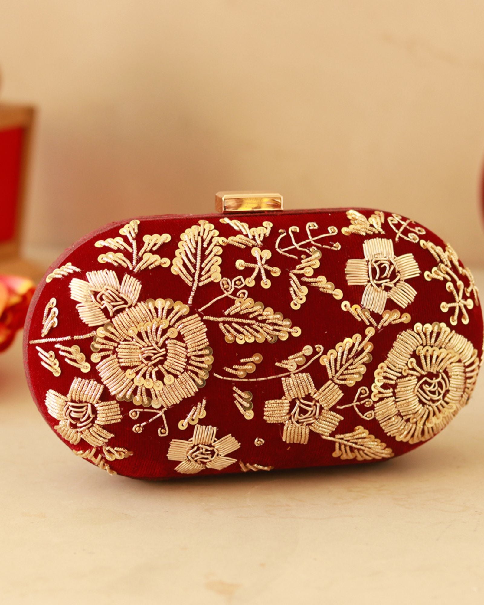 Begum Zardozi Hand Embroidered Clutch