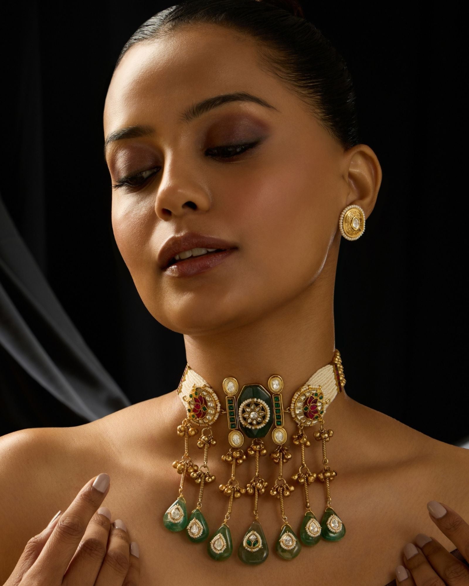 Majestic Rajwadi Necklace Set