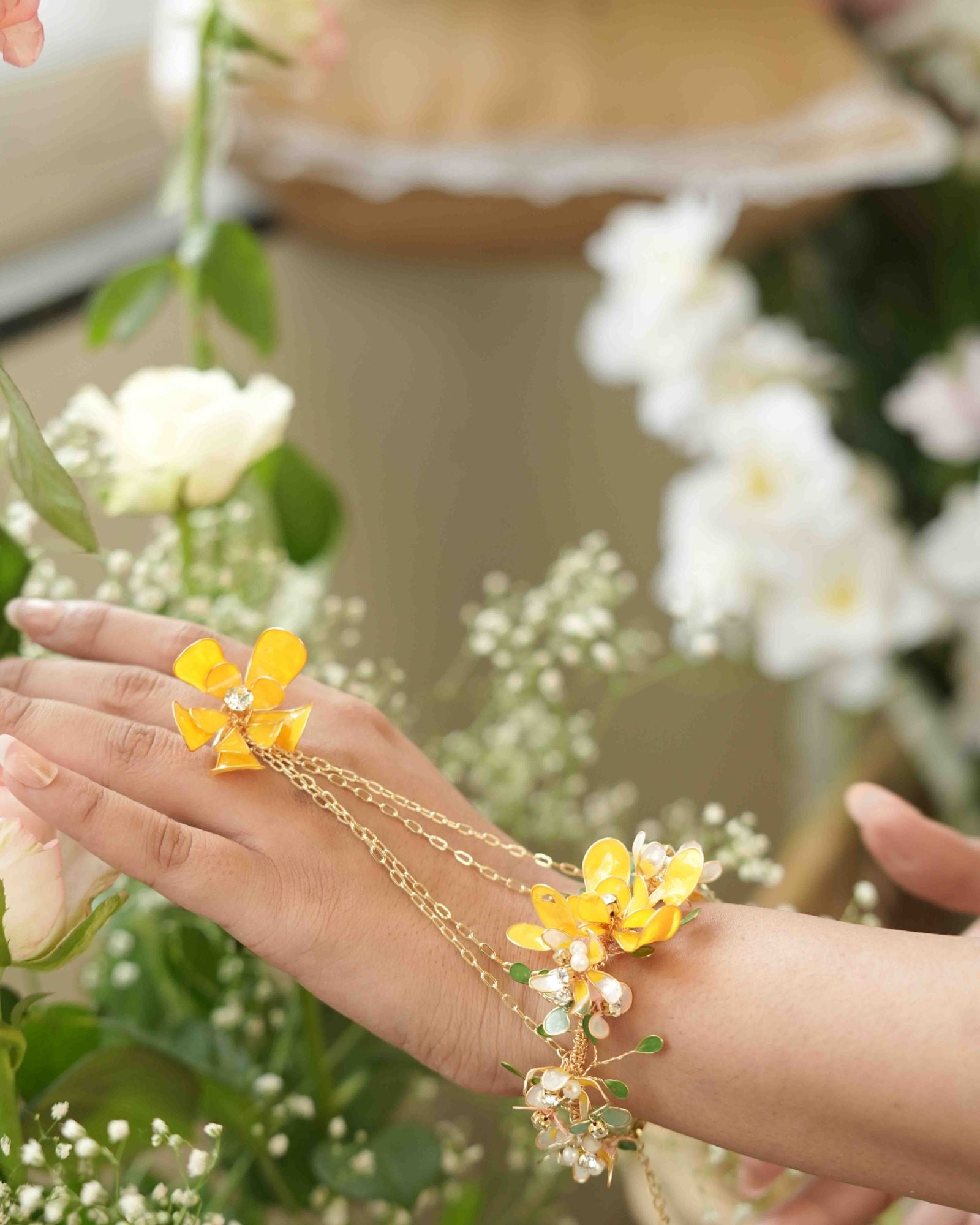 Zara Yellow- Bridal Jewellery Set