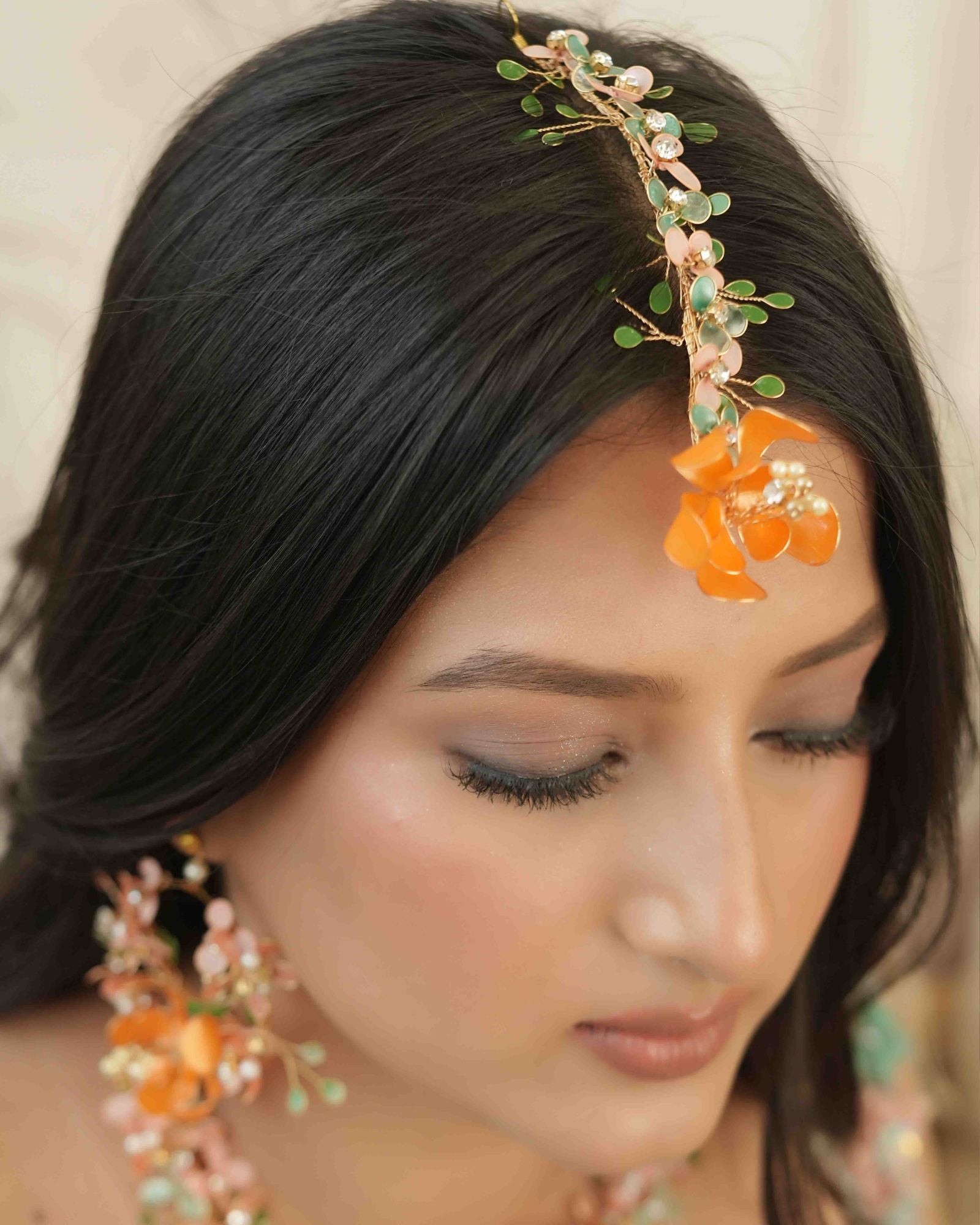 Zara Orange- Bridal Jewellery Set