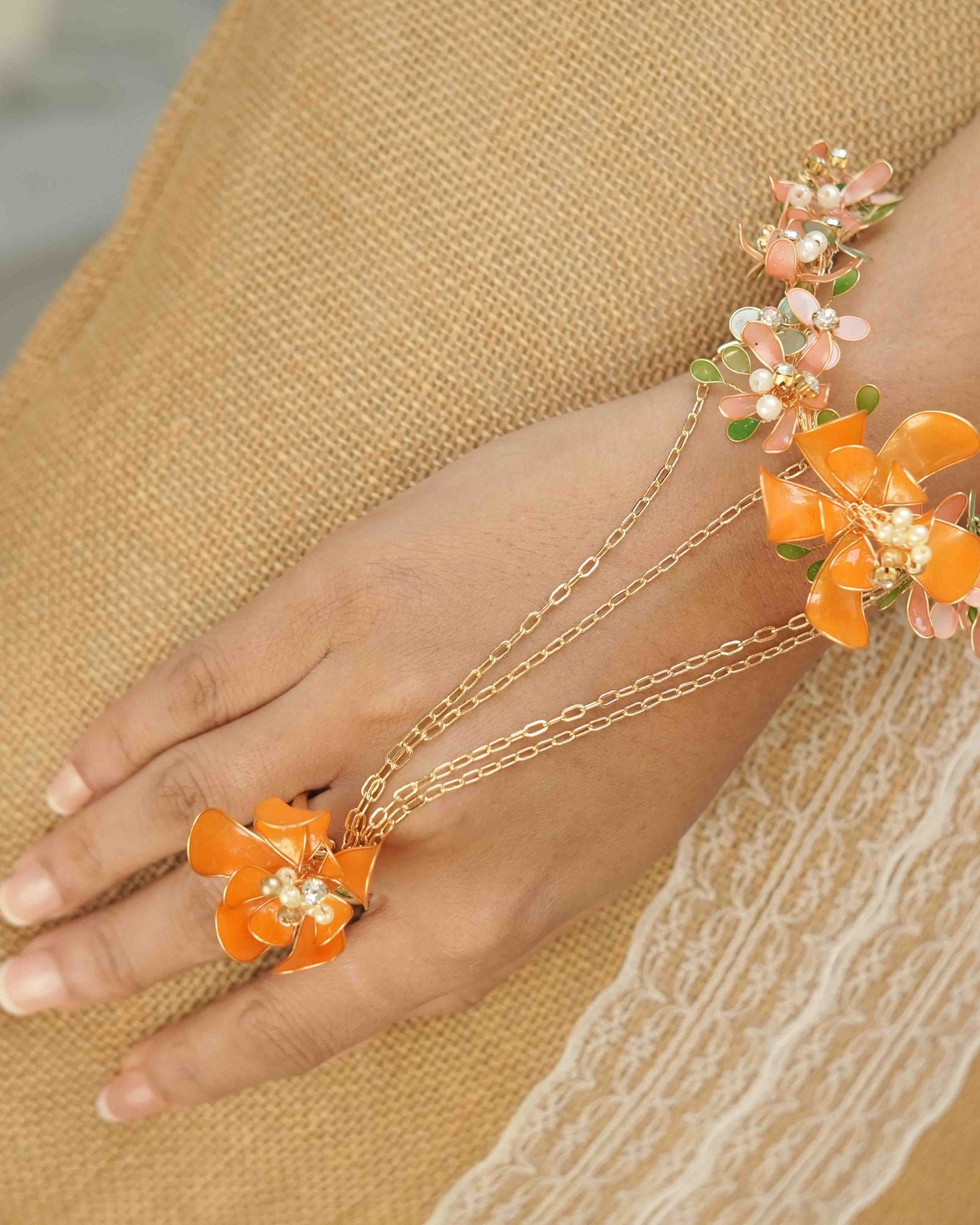 Zara Orange- Bridal Jewellery Set