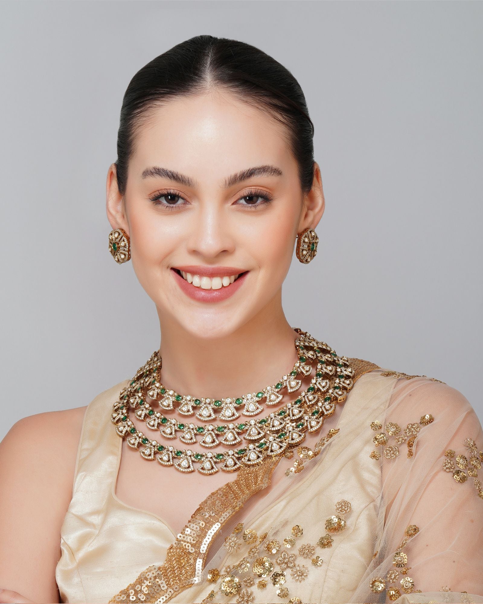 Multi Layered Kundan Necklace