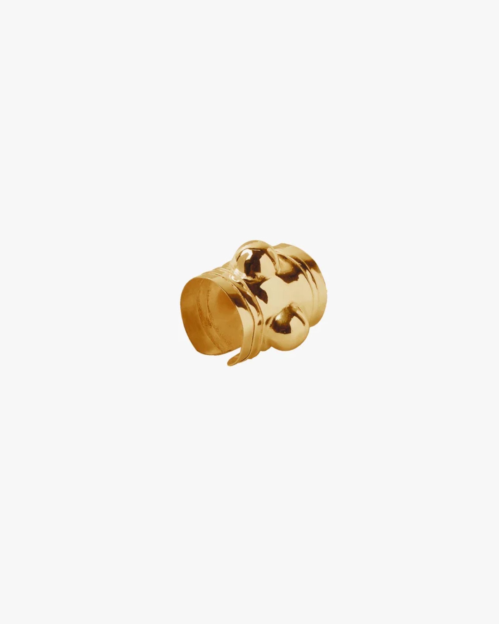 Tri Dome Ring/Cuff - Gold Tone