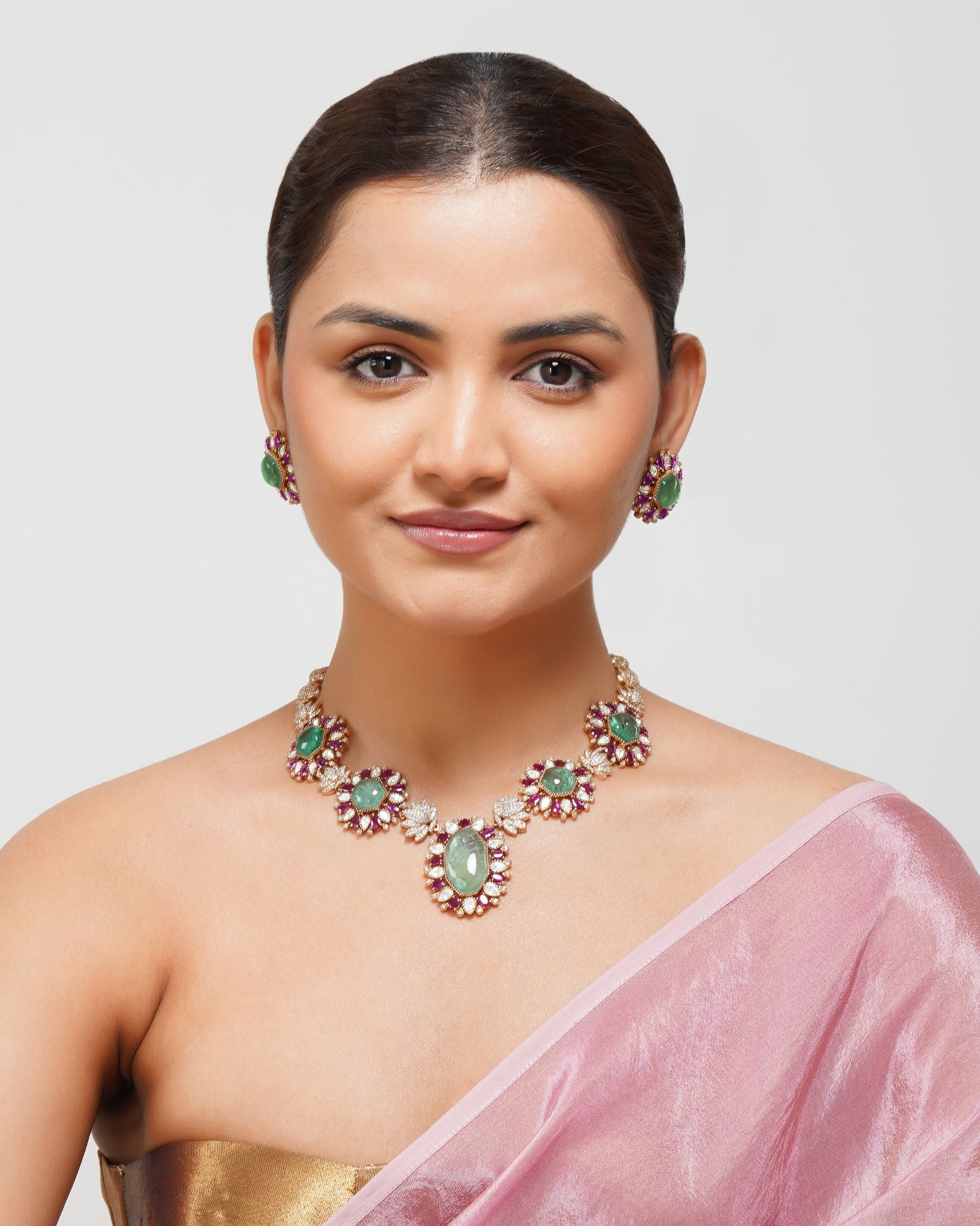 Inaya Kundan Polki Necklace set