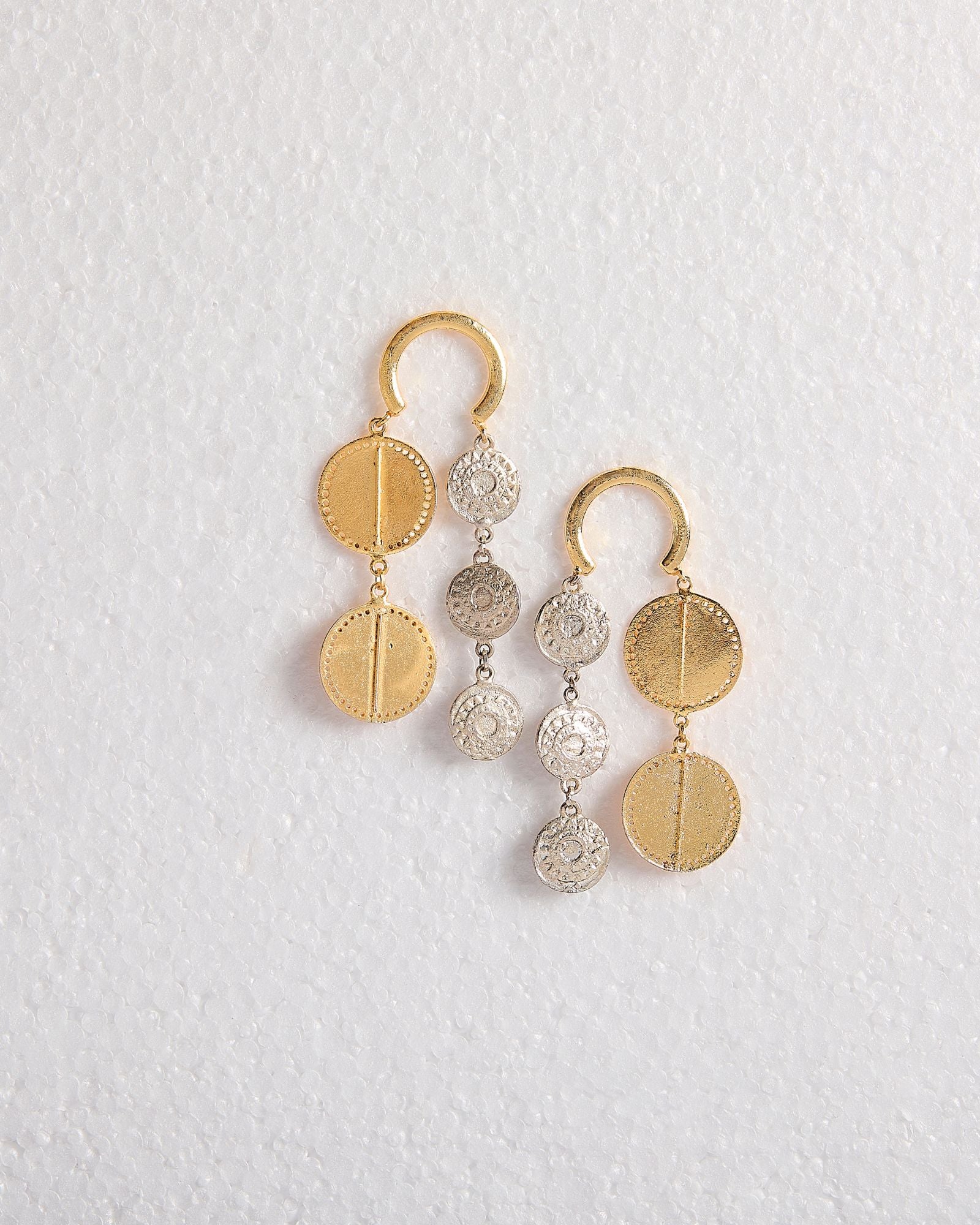 Dual Coin Earrings