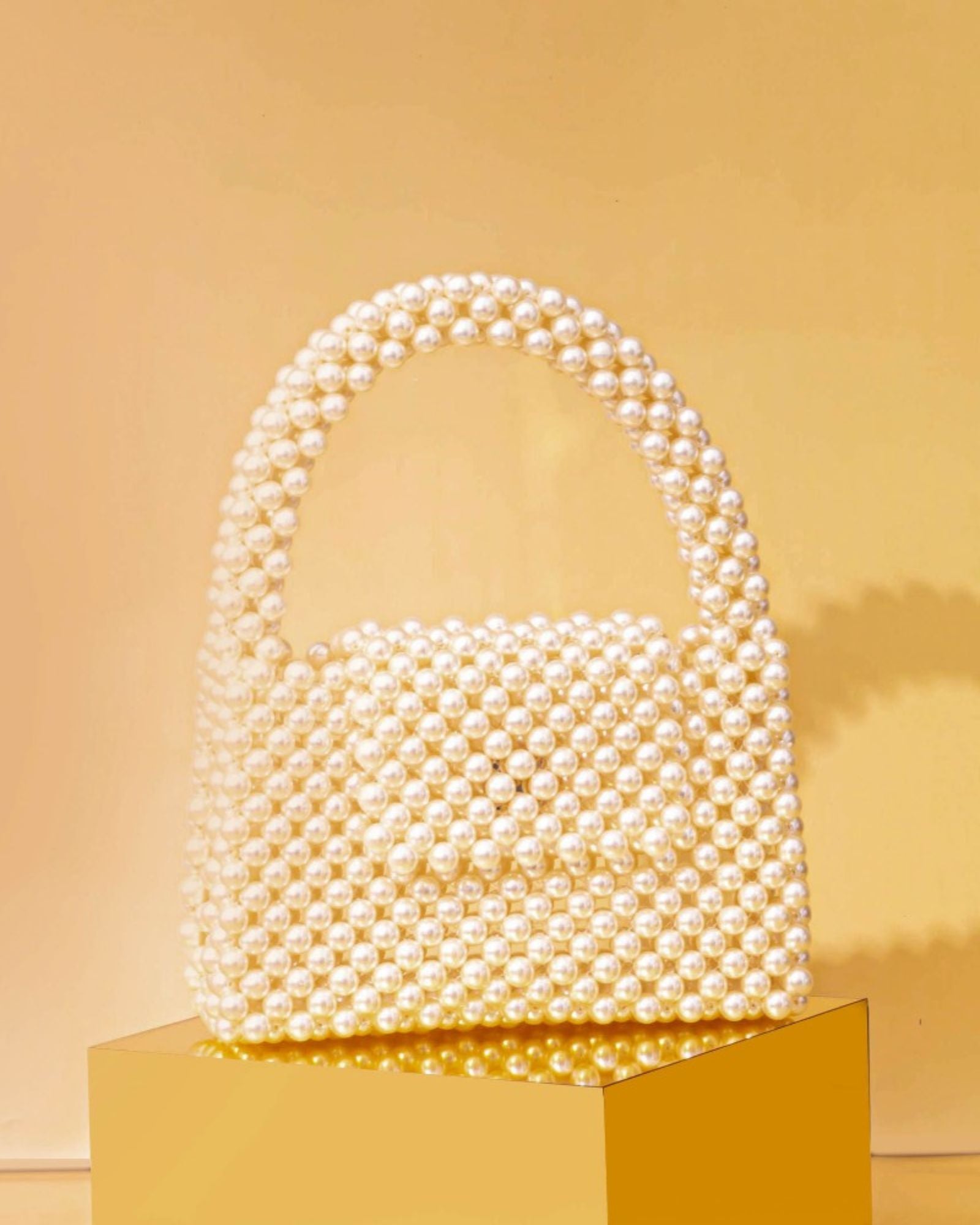 Lenora Pearl Handbag - Off-white