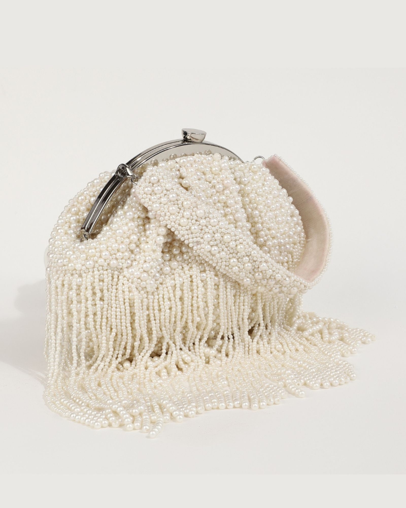 Pearl Batua Bag with Tassels