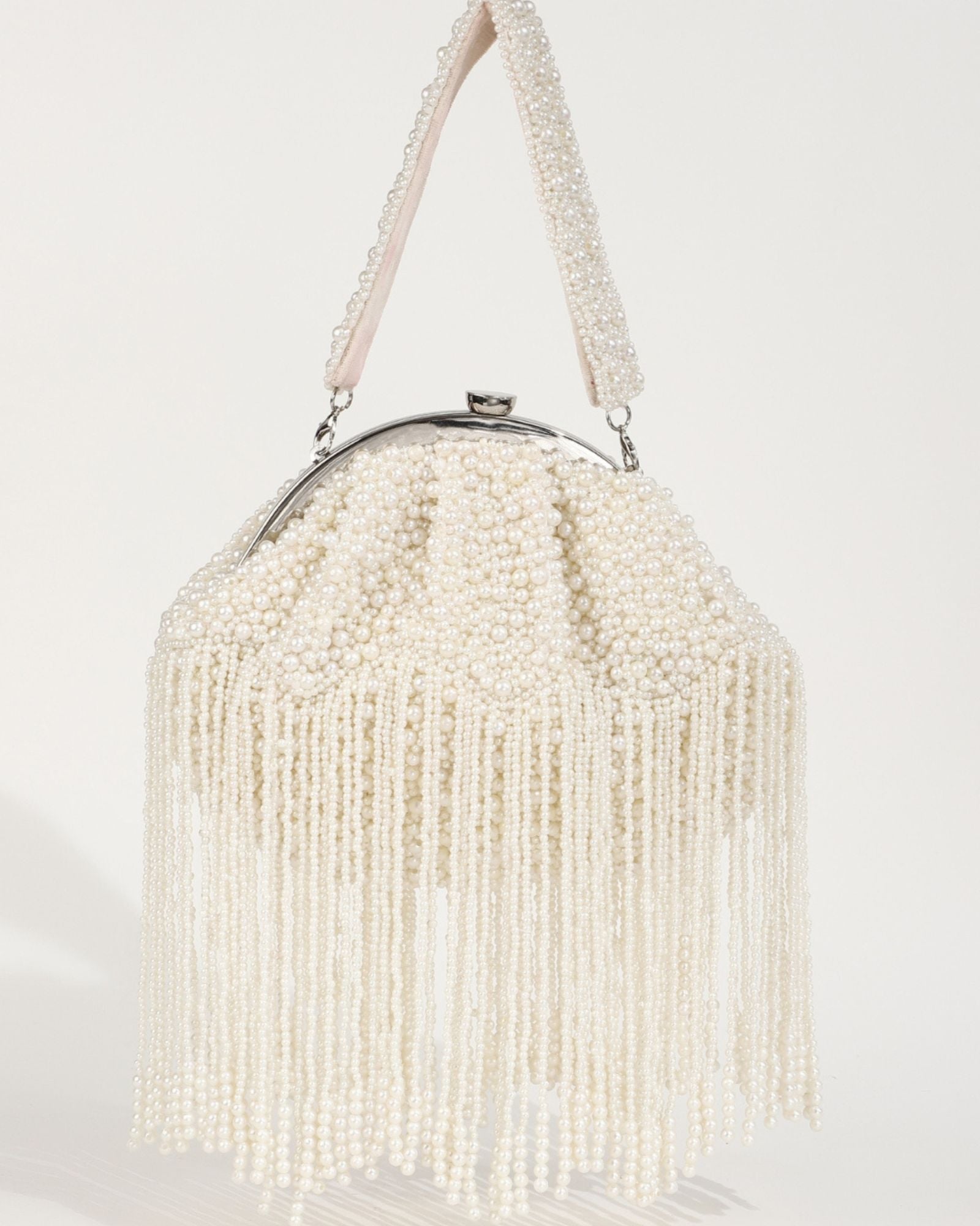 Pearl Batua Bag with Tassels