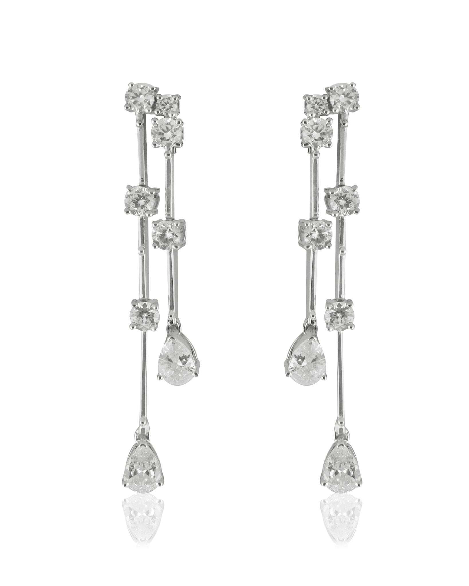 CZ Radiance Drop Earrings