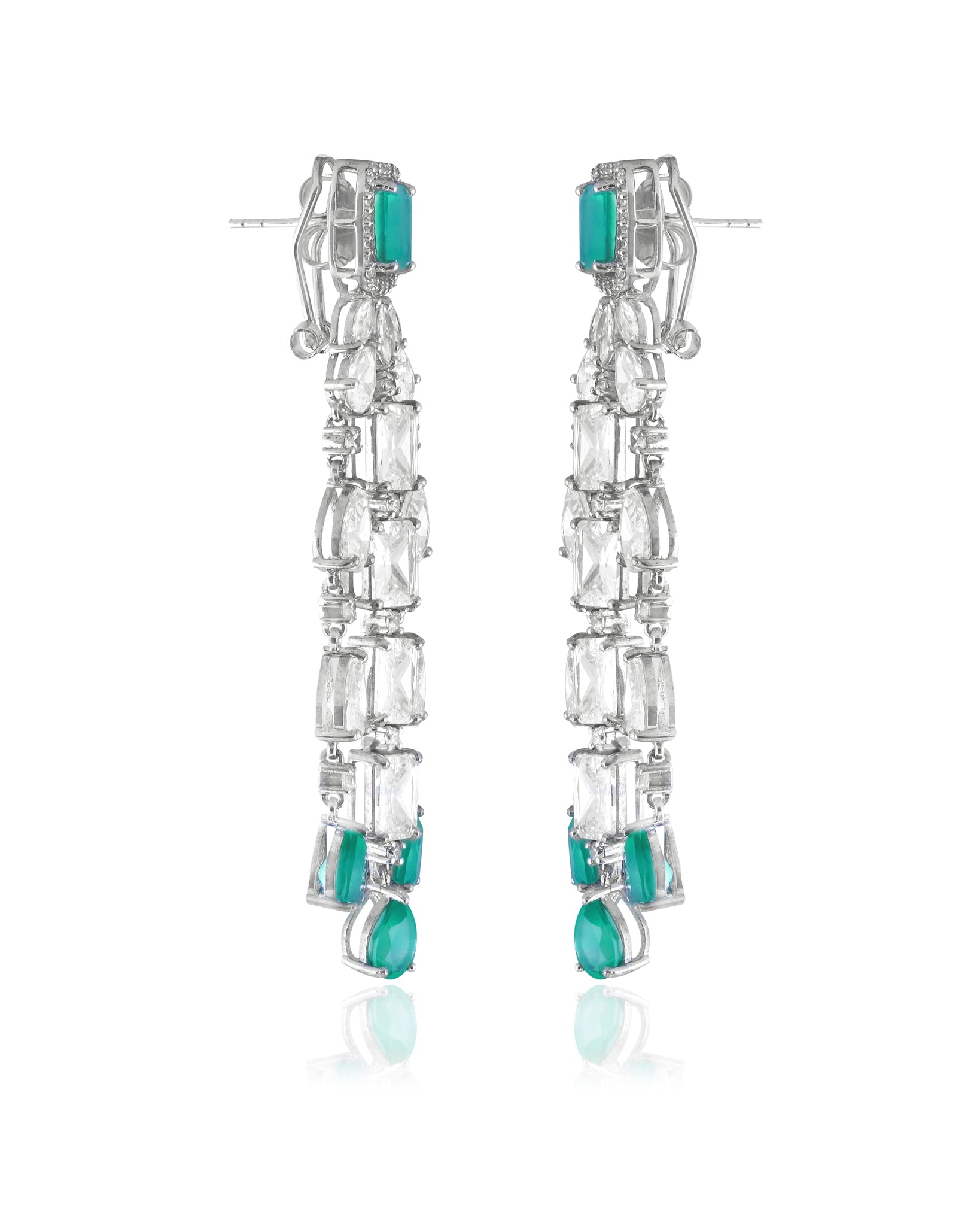 Twilight Radiant Emerald Drop Earrings