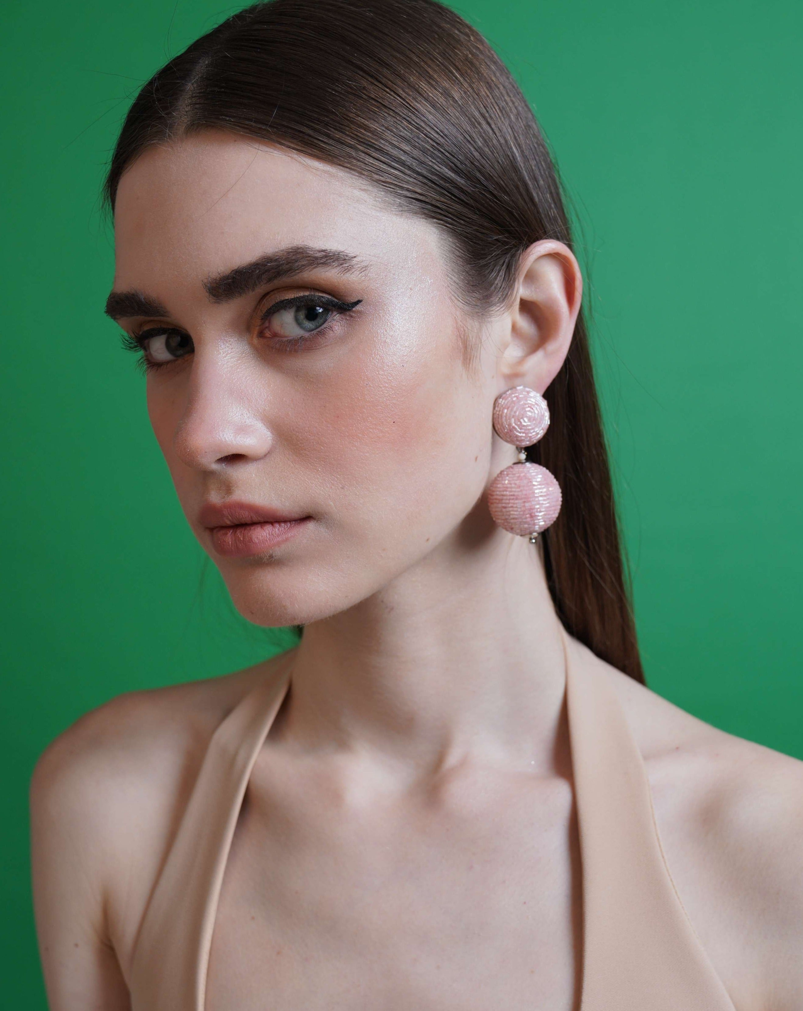 Day Dream Earrings In Peach