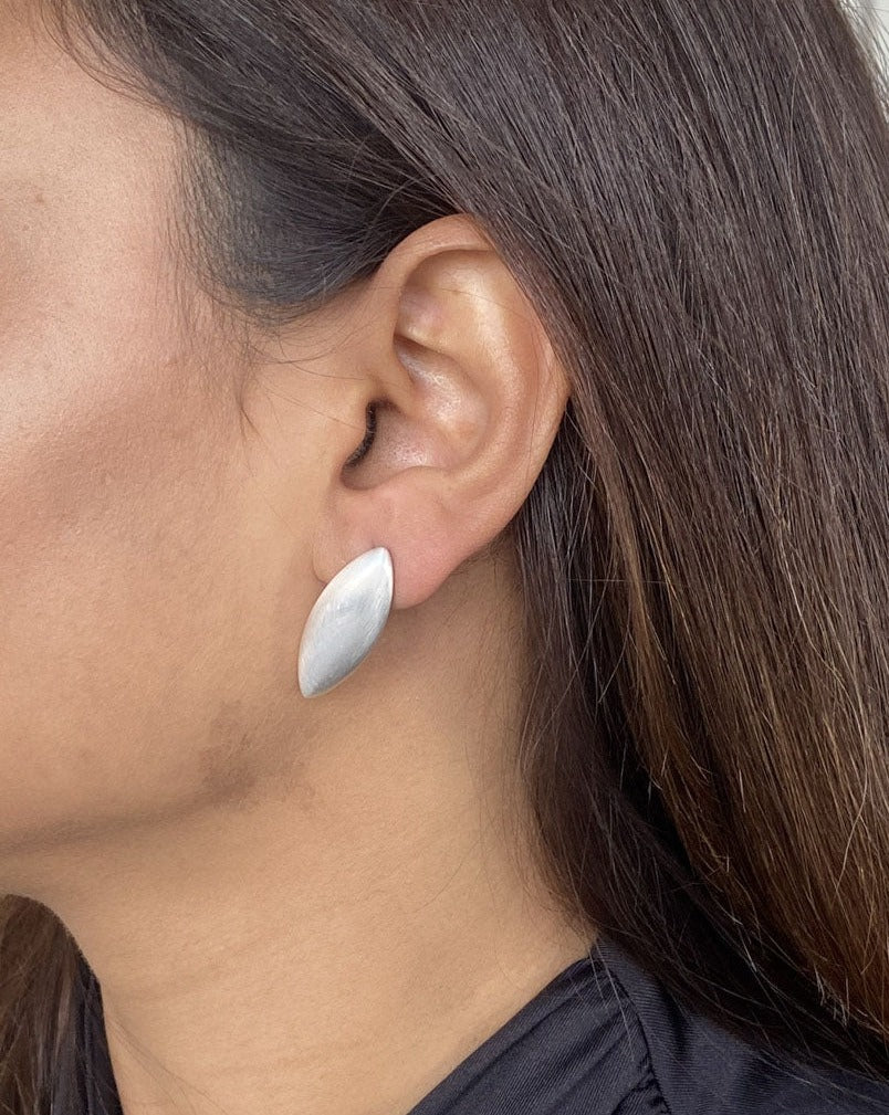 Charu Studs In White