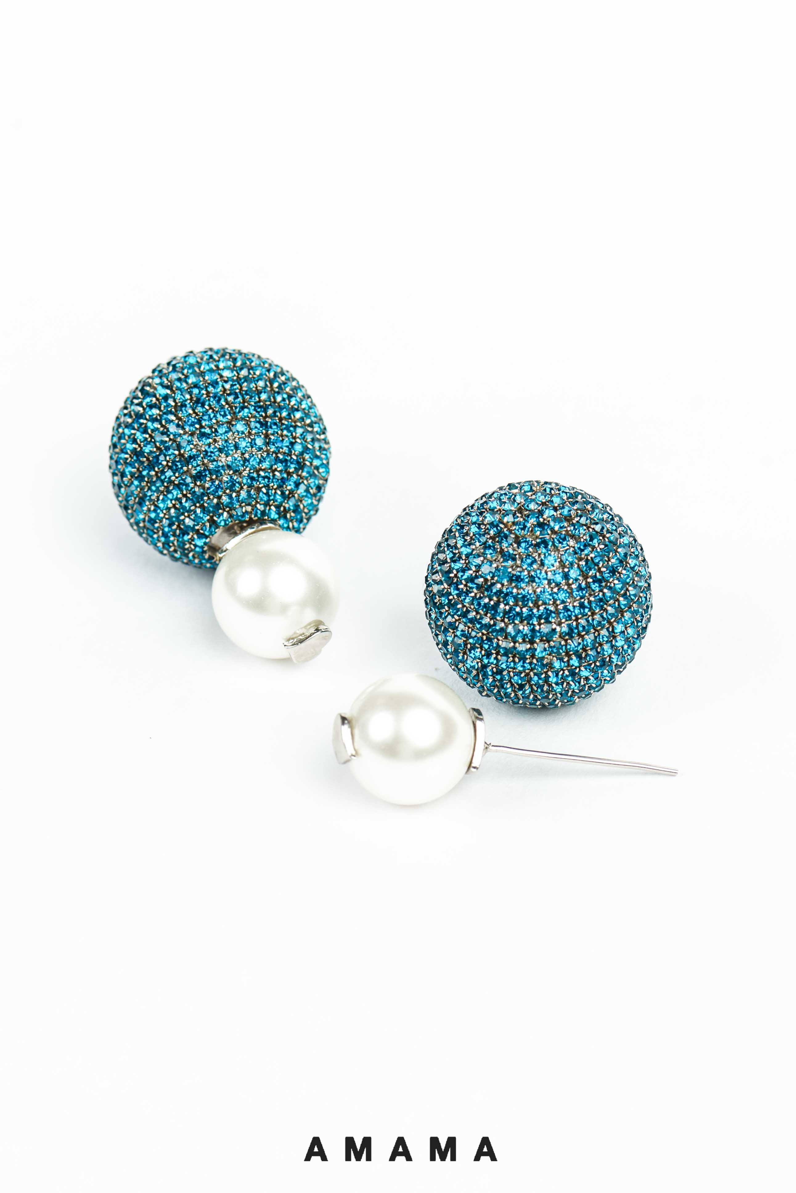 Mini Meteor Earrings In Arctic Blue