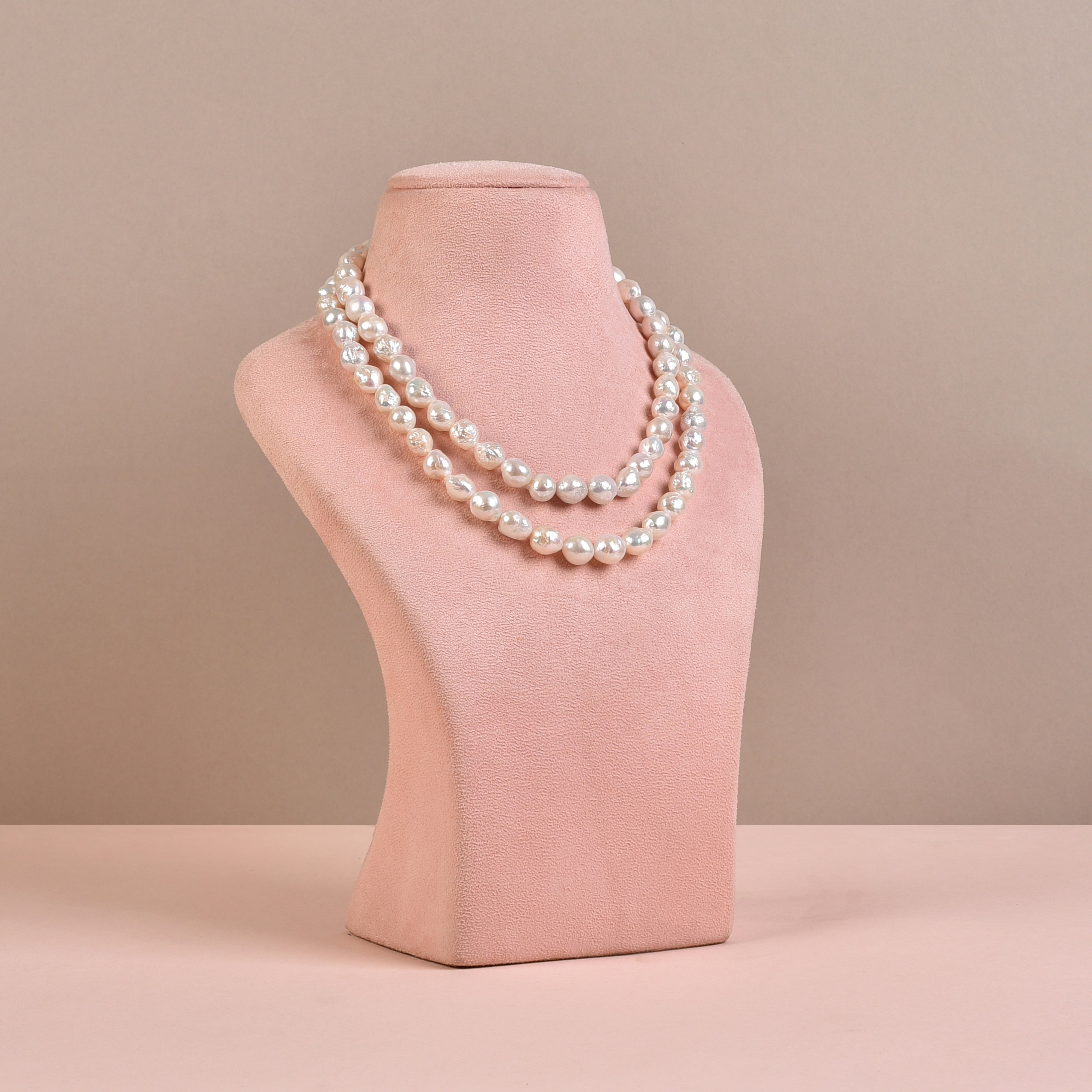 White Baroque Pearl Necklace